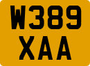 License plate of the United Kingdom, 1983 year system