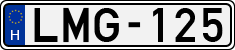 license plates of Hungary, Cars (1990)
