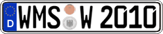 German license plate, Regular plates