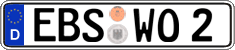 German license plate, Regular plates