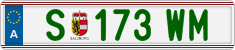 License plate of Austria, Regular plates