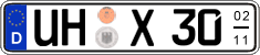 German license plate, Seasonal plates