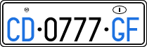 License plate of Italy, Diplomatic