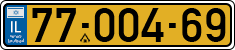 License plate of Israel, Regular plates