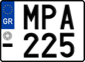 License plate of Greece, Motorcycles