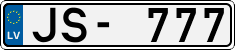 License plate of Latvia, Regular car plates