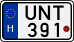 license plates of Hungary, Motorcycles (1990)