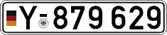 German license plate, Military