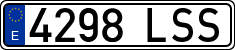 License plates of Spain, Ordinary (2000)