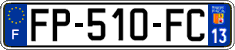 French license plate, SIV (ordinary)