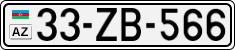 License plate of Azerbaijan, Cars