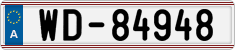 License plate of Austria, Diplomatic