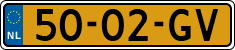 License plate of the Netherlands, Border Traffic (1953-2021 system)
