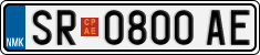 License plate of North Macedonia, Regular plates (2012)