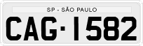 License plate of Brazil, Private owners (1990)