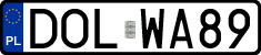 License plates of Poland, Regular car plates