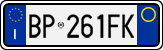 License plate of Italy, Cars (1994 year series)