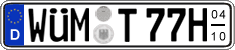 German license plate, Seasonal plates (Oldtimers)