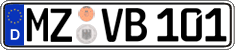 German license plate, Regular plates