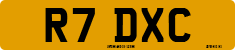 License plate of the United Kingdom, 1983 year system