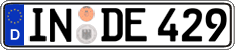 German license plate, Regular plates