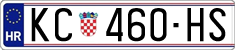License plate of Croatia, Regular plates