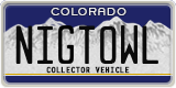 Colorado, Vanity Plates