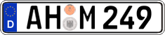 German license plate, Regular plates