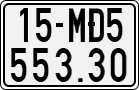 License plate of Vietnam, Specialty plates
