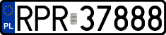 License plates of Poland, Regular car plates