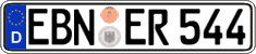 German license plate, Regular plates