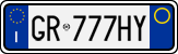 License plate of Italy, Cars (1994 year series)