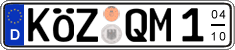 German license plate, Seasonal plates