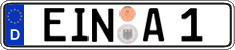 German license plate, Regular plates