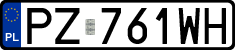 License plates of Poland, Regular car plates