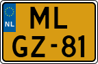 License plate of the Netherlands, Motorcycles