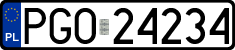 License plates of Poland, Regular car plates
