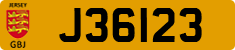 License plate of Jersey, Regular plates (J123456)