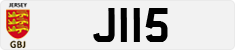 License plate of Jersey, Regular plates (J123456)