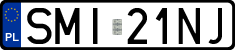 License plates of Poland, Regular car plates