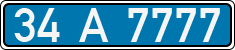 License plate of Turkey, Police