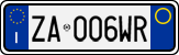 License plate of Italy, Cars (1994 year series)