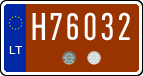 License plate of Lithuania, Oldtimers