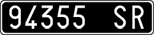 License plate of Italy, Cars (1927 year series)