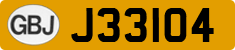License plate of Jersey, Regular plates (J123456)