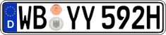 German license plate, Plates for oldtimers (type 