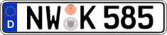German license plate, Regular plates