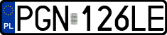 License plates of Poland, Regular car plates