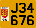 License plate of Jersey, Regular plates (J123456)