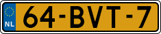 License plate of the Netherlands, Heavy Commercial Vehicles (1994 system)